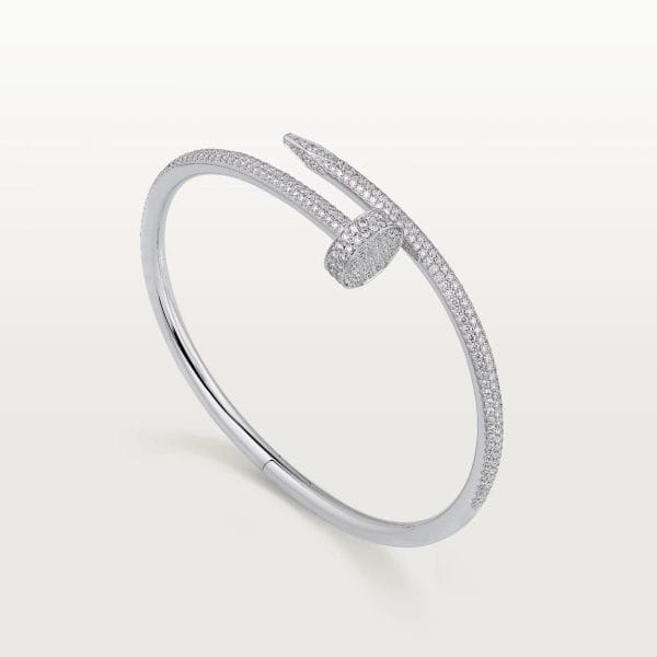 car Inspired Juste Un Clou Nail Screw Bracelet With Full Diamond Paved