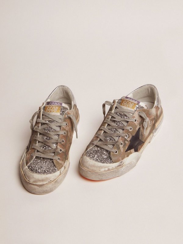 Sup-S Penstar LAB sneakers in camouflage canvas with multi-foxing - Image 2