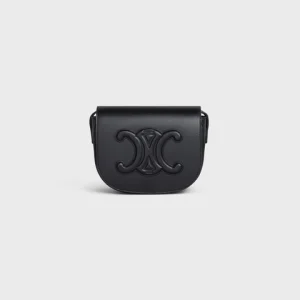 FOLCO CUIR TRIOMPHE IN SMOOTH CALFSKIN BLACK