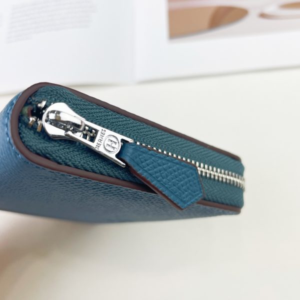 H Silk’in Empson-Barenia leather wallets size : 9.5 x 11.5 cm - Afbeelding 6