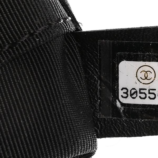 cc Calfskin Charms Medium Deauville Tote Black - Image 8