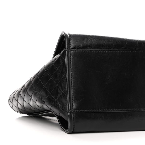 cc Calfskin Charms Medium Deauville Tote Black - Image 5