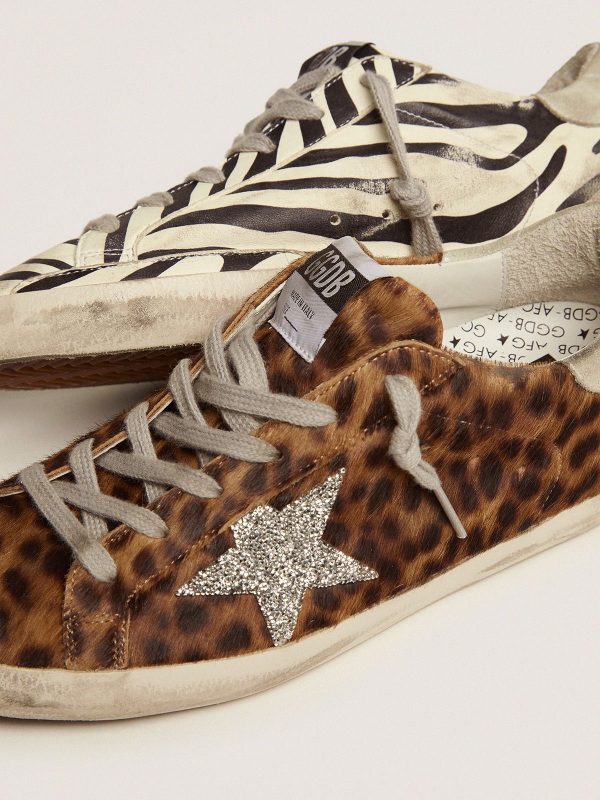 Sup-S LTD sneakers in animal-print pony skin with Swarovski crystal star - Immagine 4