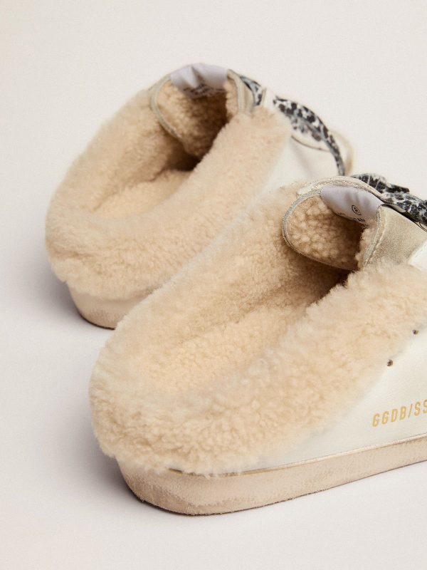 Sup-S Sabots with pink glitter star and shearling lining - Image 5