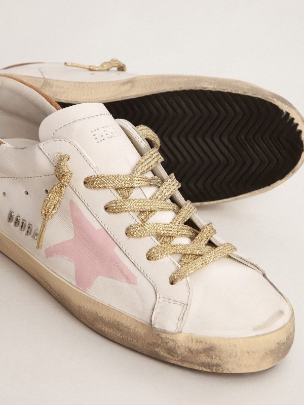 Sup-S LTD sneakers with pink screen printed star and snake-print leather heel tab - Afbeelding 3