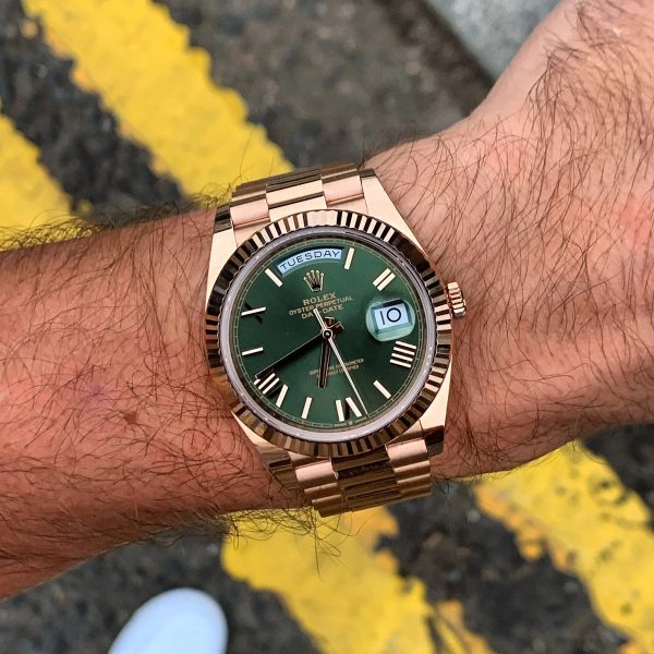 Rx 228235 Day-Date 40 Olive Green 60th Anniversary - Afbeelding 5