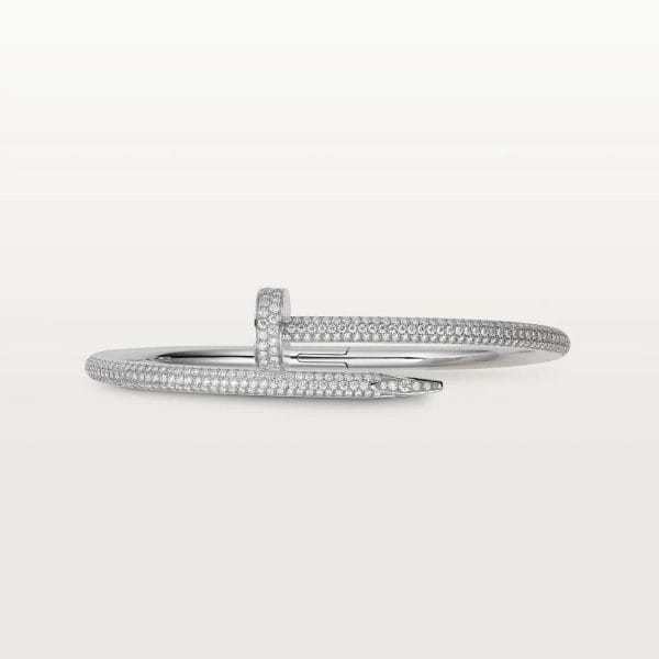 car Inspired Juste Un Clou Nail Screw Bracelet With Full Diamond Paved - Billede 2