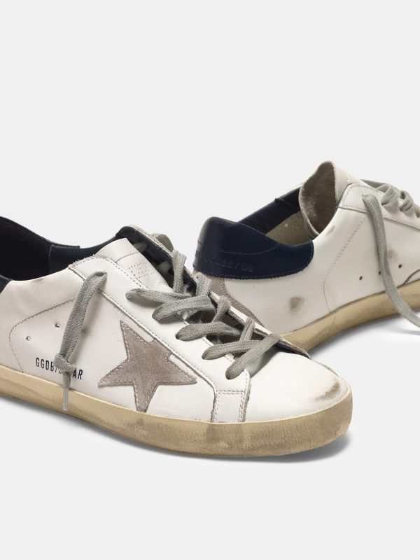 Star Sup-S sneakers in suede with blue heel tab - Immagine 4