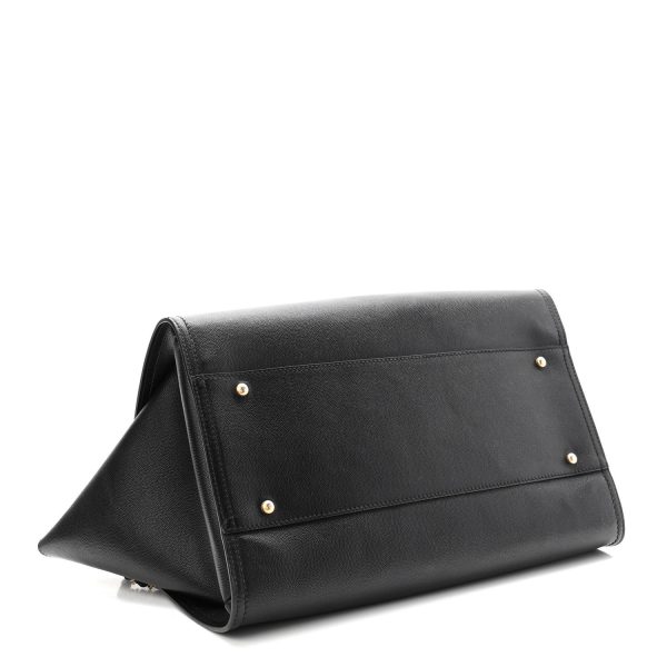 cc Caviar Medium Studded Deauville Tote Black - Image 4