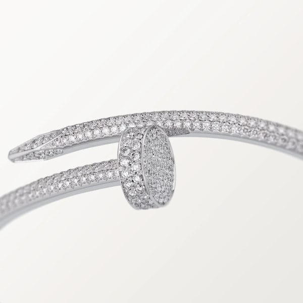 car Inspired Juste Un Clou Nail Screw Bracelet With Full Diamond Paved - Image 3