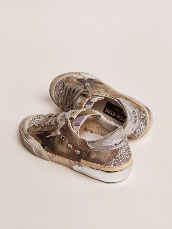 Sup-S Penstar LAB sneakers in camouflage canvas with multi-foxing - Image 5