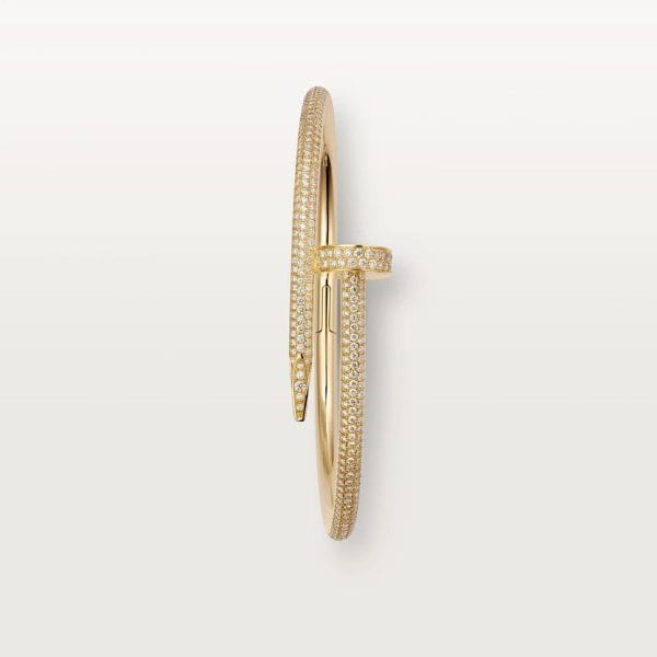 car Inspired Juste Un Clou Nail Screw Bracelet With Full Diamond Paved - Billede 13