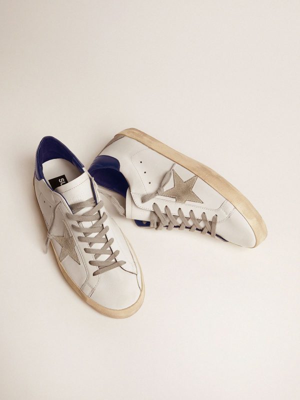 Star Sup-S sneakers in suede with blue heel tab - Image 2