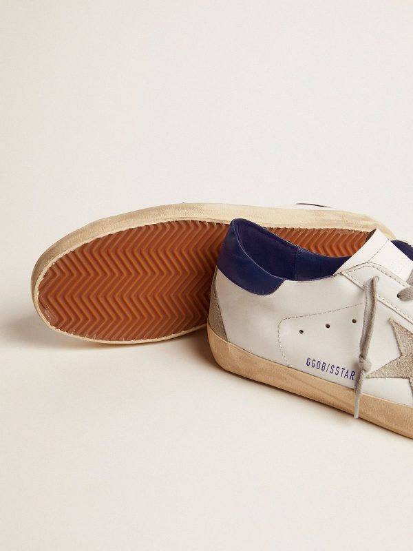 Star Sup-S sneakers in suede with blue heel tab - Image 4