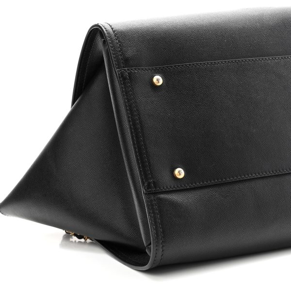 cc Caviar Medium Studded Deauville Tote Black - Image 6