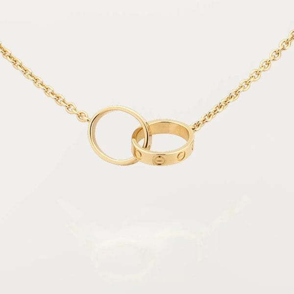 car Love Necklace Interlocking 2 Circles Necklace