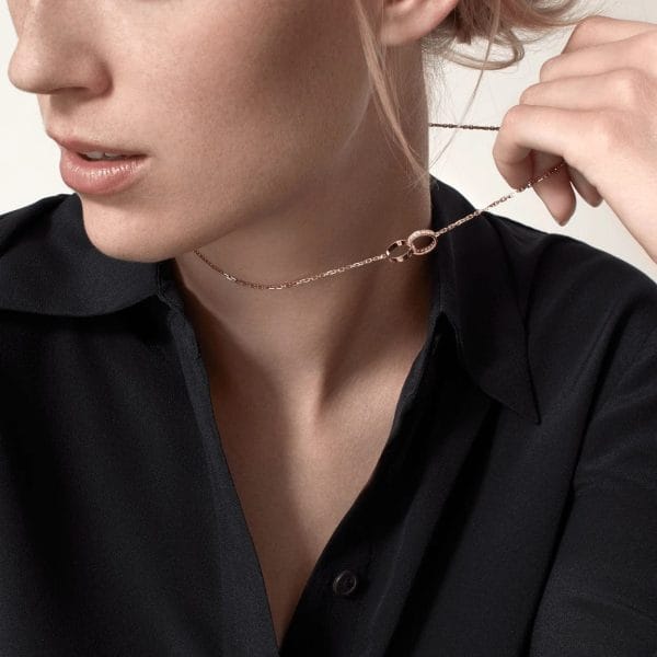 car Love Necklace Interlocking 2 Circles Necklace - Afbeelding 21