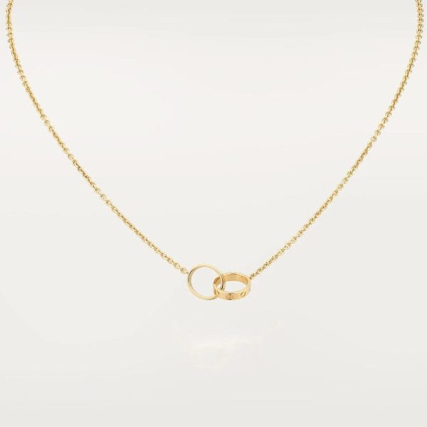 car Love Necklace Interlocking 2 Circles Necklace - Afbeelding 2