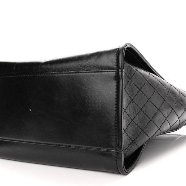 cc Calfskin Charms Medium Deauville Tote Black - Image 6