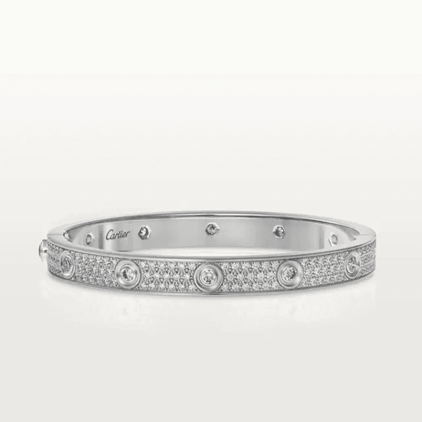 CAR LOVE BRACELET, DIAMOND-PAVED