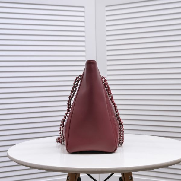 CC Soft Calfskin Shopping Bag Top Handle red/white - Bild 5