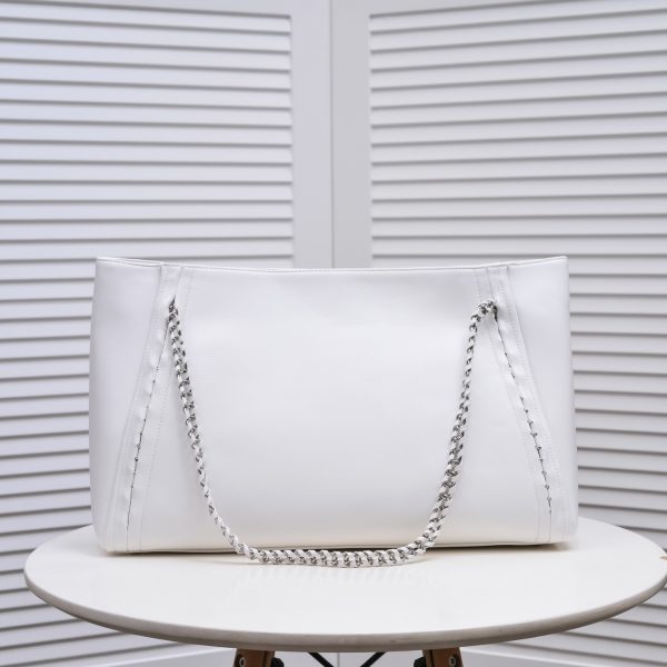CC Soft Calfskin Shopping Bag Top Handle red/white - Bild 15