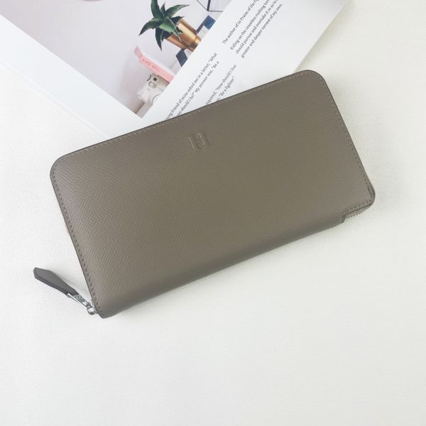 H Silk'in empson-Barenia leather wallet size : 20x11.5x1.5 cm - Afbeelding 15