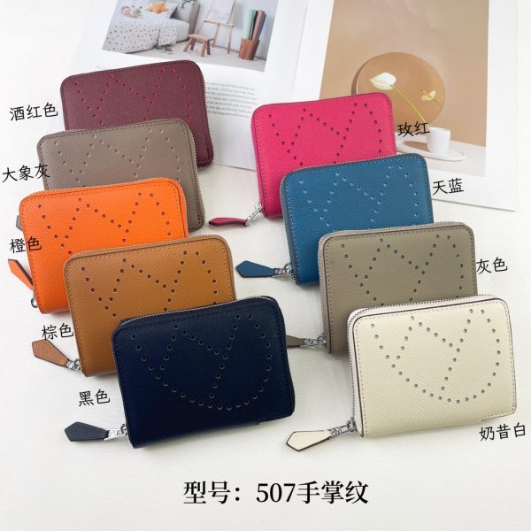 H Silk’in Empson-Barenia leather wallets size : 9.5 x 11.5 cm - Afbeelding 2
