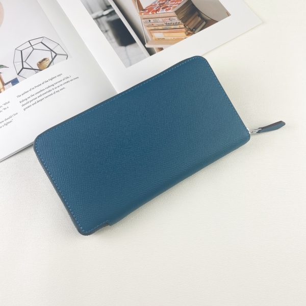 H Silk'in empson-Barenia leather wallet size : 20x11.5x1.5 cm - Afbeelding 2