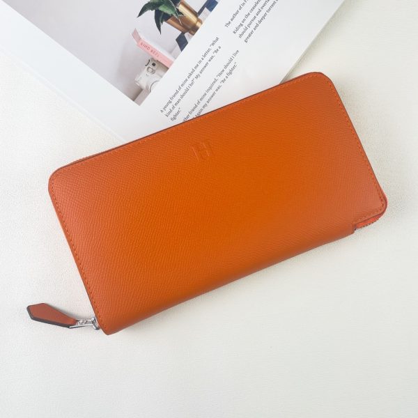 H Silk'in empson-Barenia leather wallet size : 20x11.5x1.5 cm - Afbeelding 12