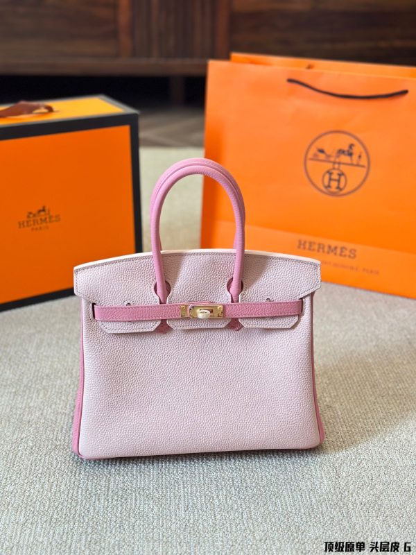 H new arrival Birkin bag Togo leather - Image 3