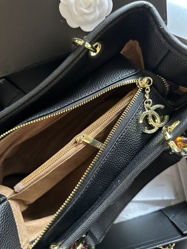Cc new arrival vintage tote bag caviar leather size: 27cm - Immagine 9