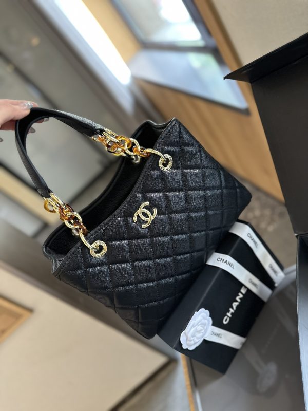 Cc new arrival vintage tote bag caviar leather size: 27cm - Immagine 2