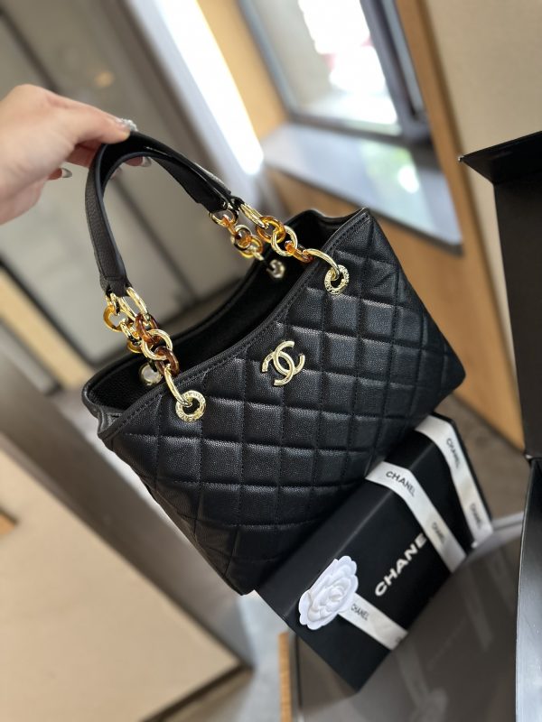 Cc new arrival vintage tote bag caviar leather size: 27cm - Immagine 8