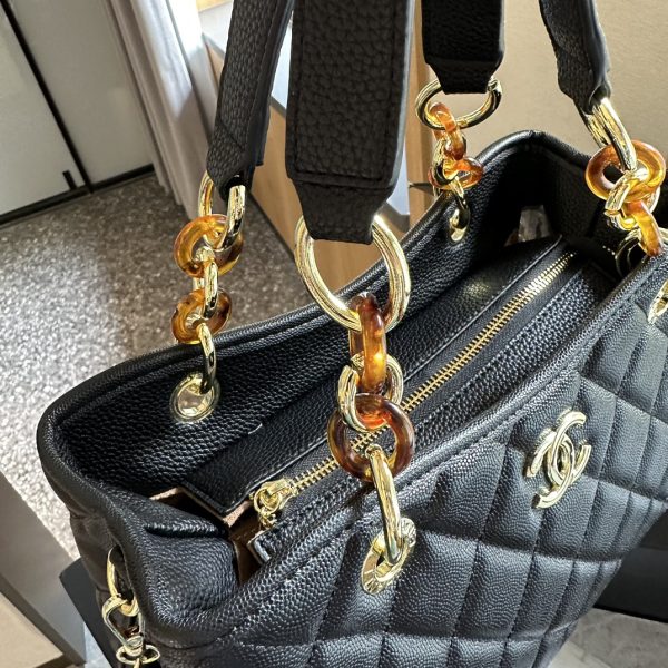 Cc new arrival vintage tote bag caviar leather size: 27cm - Immagine 6