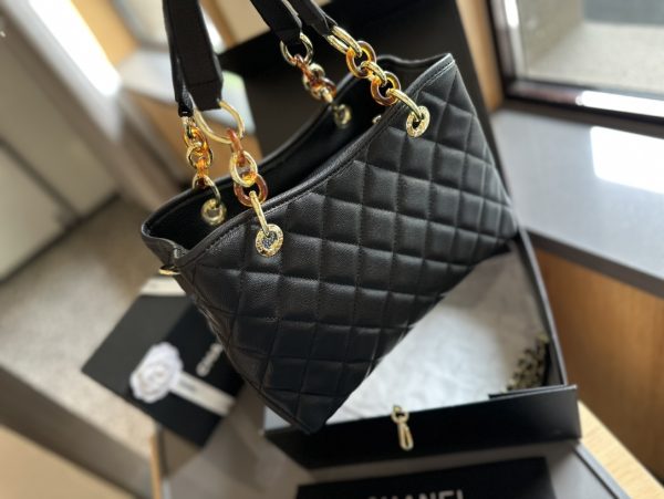 Cc new arrival vintage tote bag caviar leather size: 27cm - Immagine 5