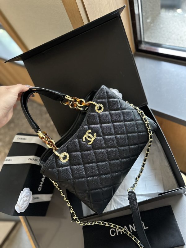 Cc new arrival vintage tote bag caviar leather size: 27cm - Immagine 10