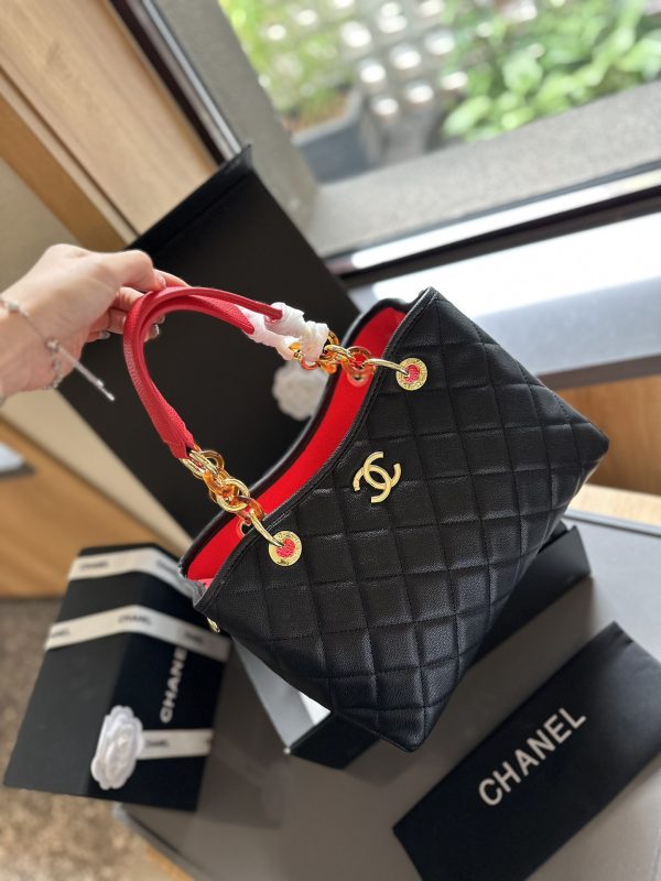 Cc new arrival vintage tote bag caviar leather size: 27cm - Immagine 3