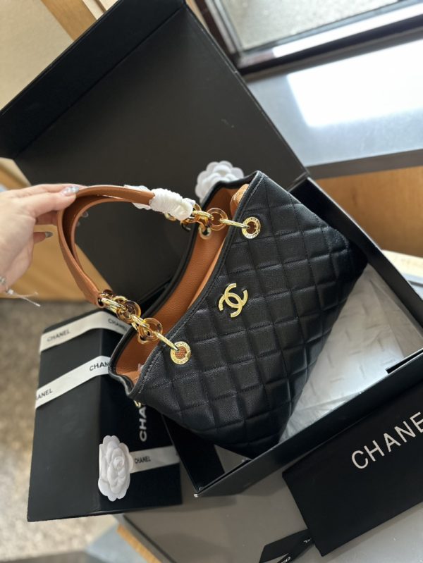Cc new arrival vintage tote bag caviar leather size: 27cm - Immagine 16