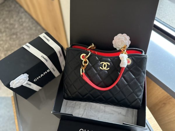 Cc new arrival vintage tote bag caviar leather size: 27cm - Immagine 14
