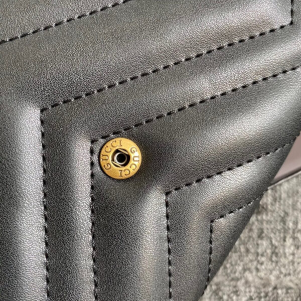 GC434 GG Marmont matelassé mini bag / 8"W x 5"H x 2.5"D — изображение 10