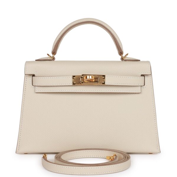 H Kelly Sellier 20 Craie Epsom Gold Hardware