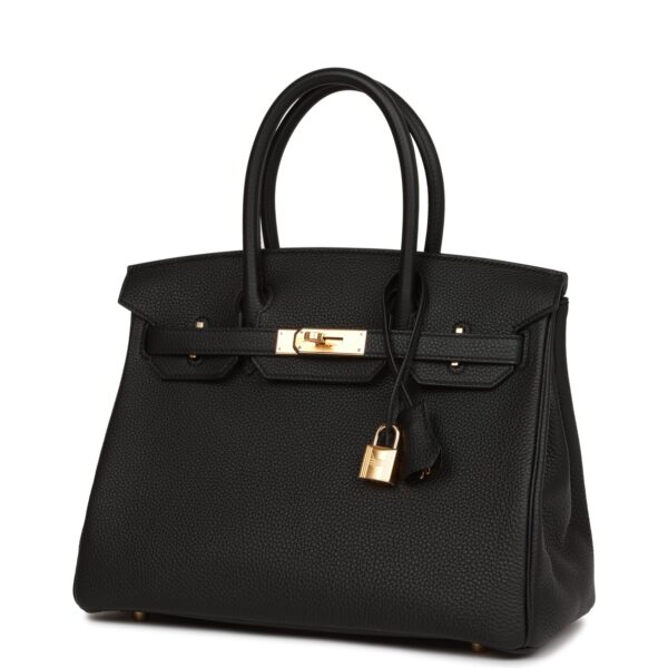 H Birkin 30 Black Togo Gold Hardware - Immagine 4