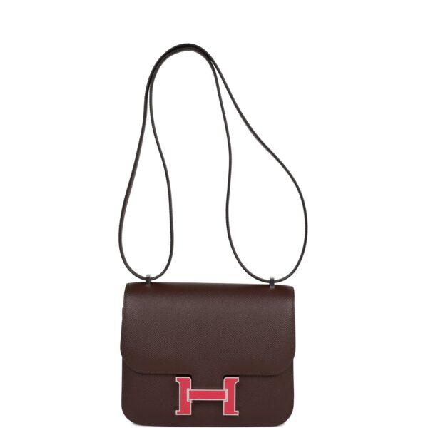 H Constance 18 Rouge Sellier Epsom Palladium Hardware - Bild 6