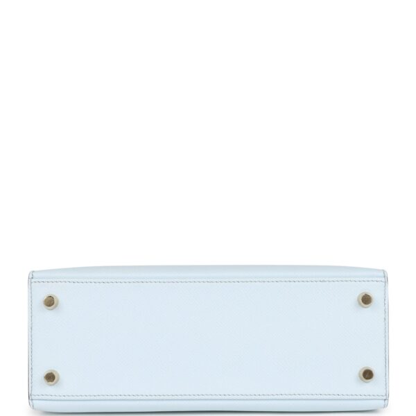H Special Order (HSS) Kelly Sellier 25 Bleu Brume and Bleu Glacier Epsom Brushed Gold Hardware - Image 5