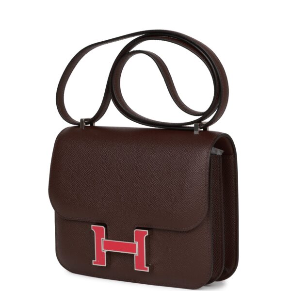 H Constance 18 Rouge Sellier Epsom Palladium Hardware - Bild 2