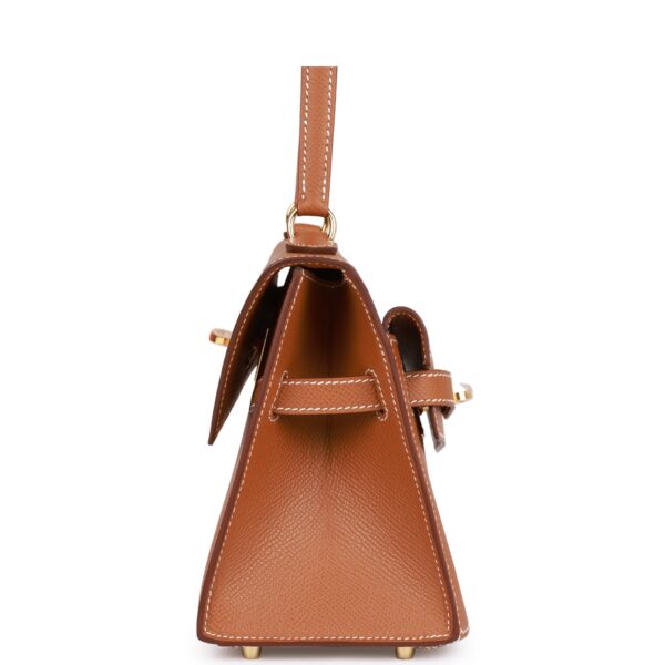 H Kelly Sellier en Desordre 20 Gold Epsom Gold Hardware - Image 5