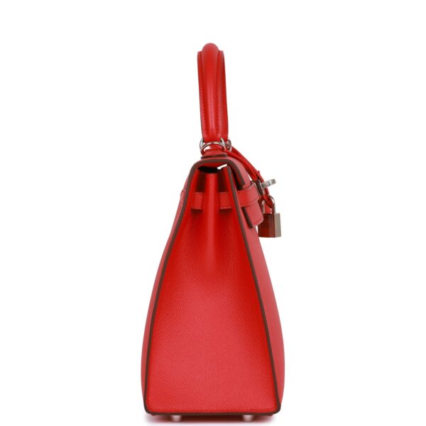H Kelly Sellier 25 Rouge de Coeur Verso Epsom Palladium Hardware — изображение 2