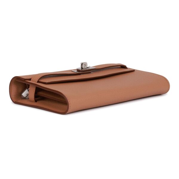 H Kelly Wallet To Go Quebracho Chevre Palladium Hardware - Image 5