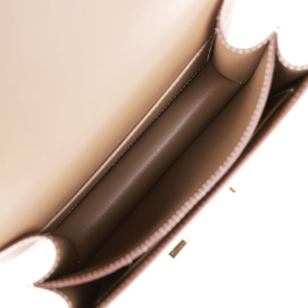 H Constance 18 Etoupe Epsom Gold Hardware - Immagine 8
